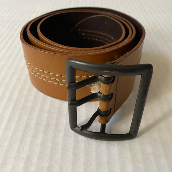 Diesel Threey Vintage Tan Leather Belt Size 34/90 - Picture 15 of 16